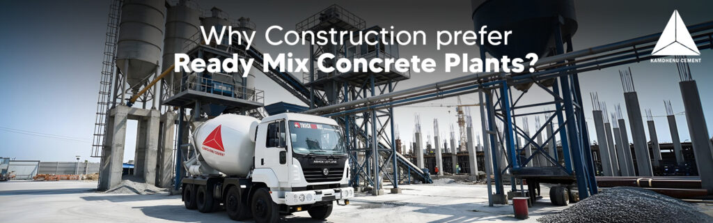 Ready mix concrete plant with automated mixing system