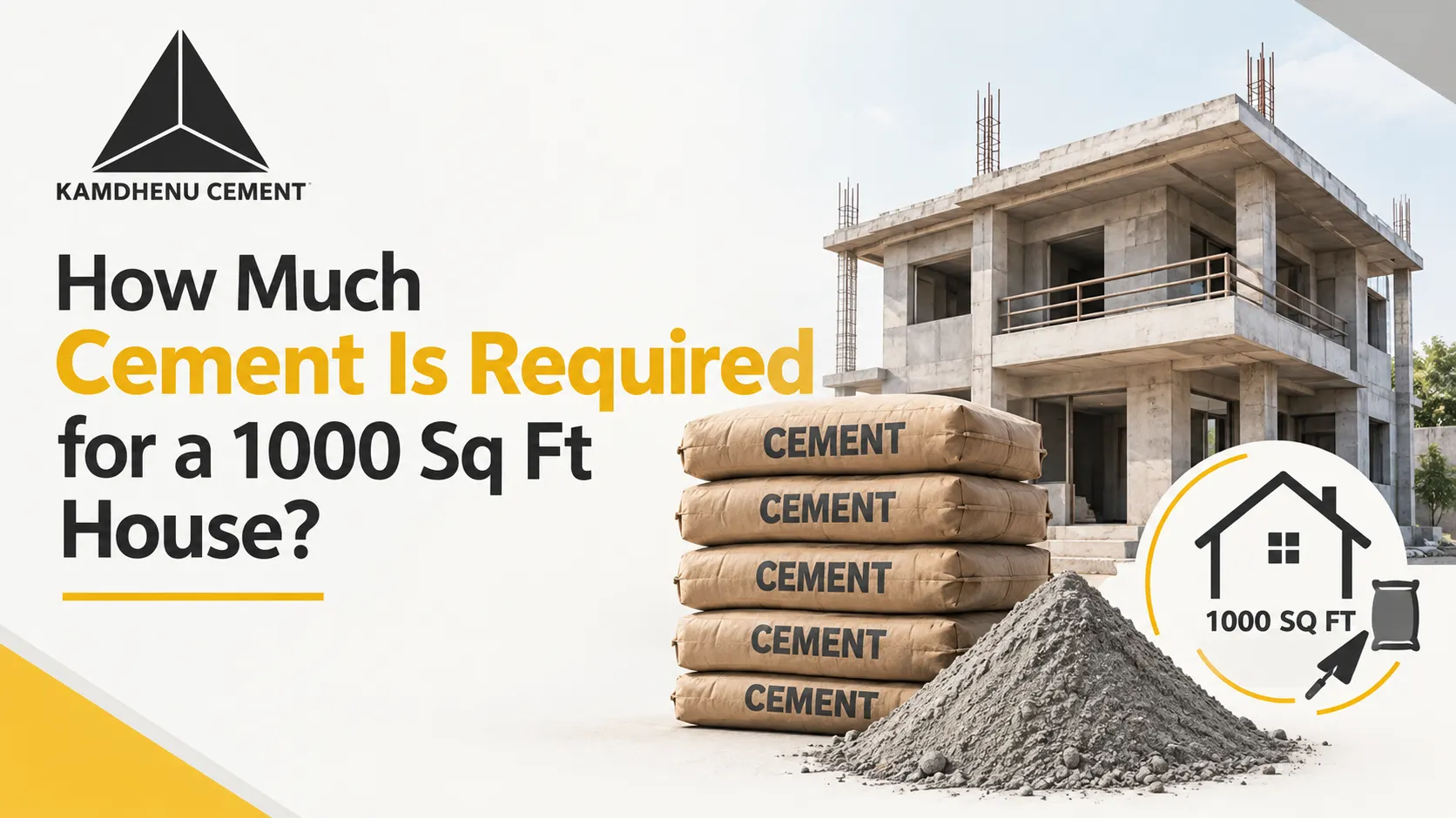 Cement Is Required for a 1000 Sq Ft
