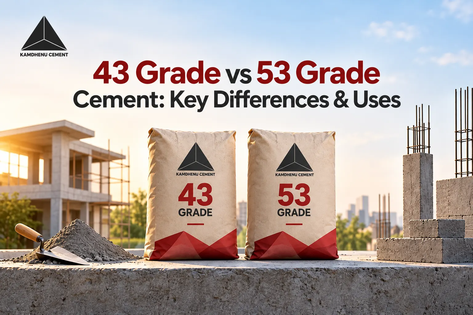 43 Grade vs 53 Grade Cement